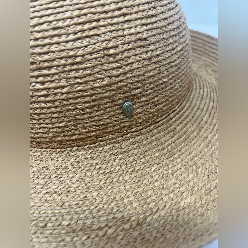 HELEN KAMINSKI Sun Hat 100% Natural Raffia Large 4" Wide Brim Australia - Picture 2 of 7